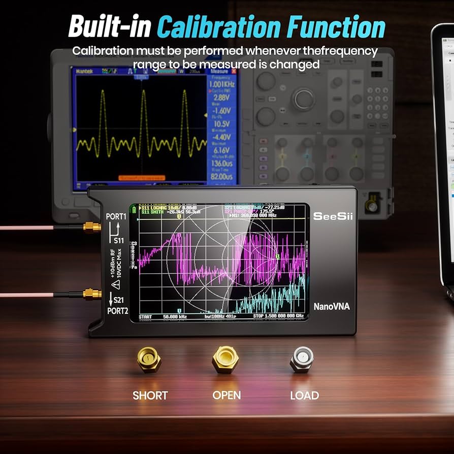 SEESII NanoVNA-H4 Vector Network Analyzer V4.3 10KHz-1.5GHz